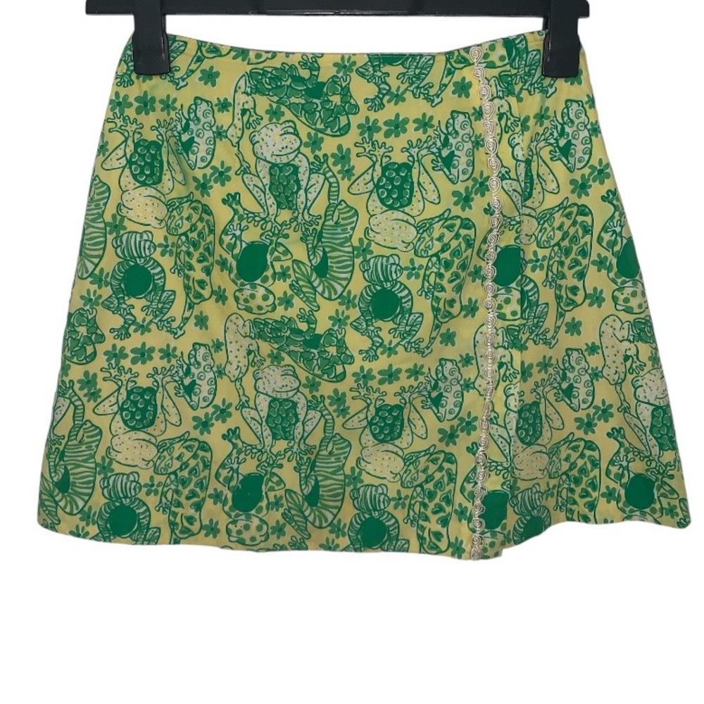 Lilly Pultizer Green Frog Skirt